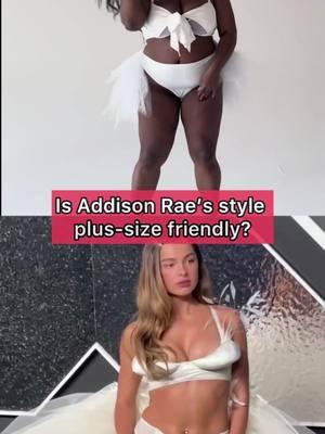 Is @Addison Rae’s style plus-size friendly? One of our Teen Vogue editors dressed like the star for a week to find the best plus-size alternatives✨ #addisonrae #fashiontiktok #teenvogue #plussizefashion 