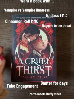 A Cruel Thirst is that girl.  A fledgling vampire and a headstrong vampire huntress must work together - against their better judgment - to rid the world of monsters. Buffy the Vampire Slayer meets Zorro meets Pride and Prejudice in this irresistible romantic fantasy. LOVE IS AT STAKE ... SO SHARPEN YOUR BLADES! Carolina wants to join her family in hunting the bloodthirsty vampiros that plague her village, and prove she'll be a better slayer than wife, so she vows to take down a monster herself. But then she runs into an irresistible vampiro who challenges everything she ever knew. Lalo was content leading a perfectly dull life until a vampiro turned him. Now forced to flee his city and hungry for revenge, he heads to where he believes the first vampiro was made. Instead of finding salvation, Lalo collides with a beautiful young woman who'd gladly drive a dagger through his heart. Can her fists and his fangs stay focused long enough to triumph over their common enemy, or will their hatred for one another get in the way? #yafantasy #acruelthirst #yafantasybooks #vampirebooks 