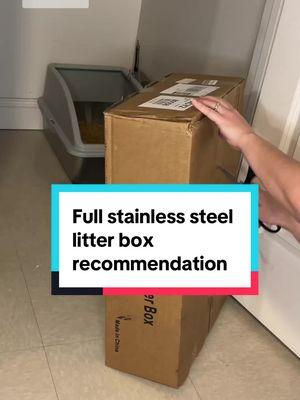 You asked for cat litter box recommendations. Alright no you didn’t but here is my recommendation anyways. If you have a plastic litter box you’re in bad shape, house probably stinky and the bacteria you’re surrounded by is just marinating every day. If you have a stainless steel litter box you’re in great shape because your cats can’t scratch this thing so theres no feces embedded in it. When you wash it, it actually cleans since the urine and feces aren’t absorbing.  Run and grab this full stainless steel litter box. New Year, New Poo (box)  @Pet Magic Shop #petmagicshop #catlitterbox #stainlesssteellitterbox #recommendation #catlover #catowner #cleanhome #cleansmell #creatorsearchinsights #tiktokshopfinds #tiktokshopping 