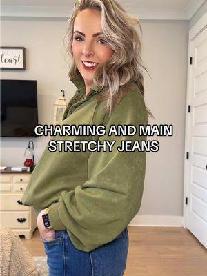 I’m 3/3 on @Charming & Main jeans! SO comfy! #denim #jeans #stretchyjeans #micajeans #charmingandmain #charmingandmainboutique #flarejeans 