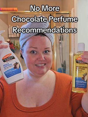 Nina Pool specifically gets her roses for putting me on to this body oil but I've had this lotion in rotation for a while and looove them both. 🍫🍪🍩I think I am a simple girl when it comes to chocolate fragrance and this is it for me. But if you're still living that Matilda life these would layer so well with so many other scents and you already know moisturized skin holds scents better! #perfumetiktok #perfumetok #fragrance #chocolatefragrance #chocolateperfume #chocolarescents #palmers #palmersbodyoil #affordablefragrances  #affordableskincare @Palmer's 