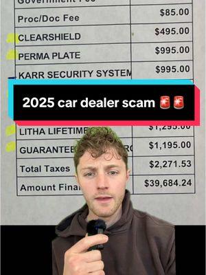 DO NOT pay these ridiculous #cardealer fees! #caredge #carbuying #newcar #newcars #carbuyingtips #carbuyingadvice #carbuyingsecrets #buyingacar #cardealership #cardealers #LearnOnTikTok #carbuyinghelp #howtobuyacar 