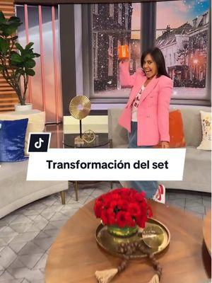 Y así de rápido se acabó la #Navidad y nuestra diseñadora de set se encargó de transformar la casa de #DespiertaAmerica 😉🪄💫 #SocialContent #holidaydecor 