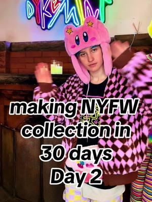 DAY 2 of YOU WATCHING ME (and my favorite intern/impeccable girlfriend) MAKE 40+ PIECES IN 30 DAYS FOR MY DEBUT COLLECTION @ NYFW we’re not stressed— YOU’RE stressed! The fabric is for a pleated patchwork maxi skirt,  the double tartan blazer dress is nana themed the jeans are a surprise, that will become more apparent if what they are tomorrow 🌈‼️🌈‼️🌈‼️🌈 #sustainablefashion #animestreetwear #upcycle #altfashion #streetwear #1of1clothing #anime #slowfashion #upcycling #nyfw #nyfwstreetstyle #popcouture #nanaanime #viviennewestwood #tartan #streetwear #streewearfashion #denim #queerartist #handmade #handsewn #artstudio #fashiondesigner #fashionweek #tutorial #timelapse #arttimelapse 