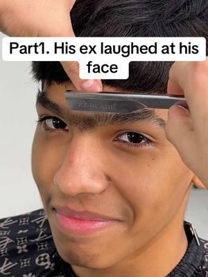 Part1. His ex laughed at his face  - #Barbertok #barber #oddlysatisfying #katybarber #besthoustonbarber #losangelesbarber #labarber #miamibarber #houstonbarber #katytx #cypressbarber #dallasbarbers 