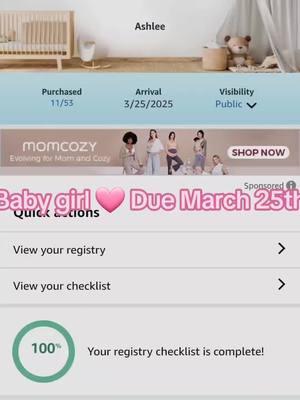 Anything would be appreciated! 🥹 https://www.amazon.com/baby-reg/ashlee-henderson-march-2025-charleston/2FDLHQE1WXR5Y #babyregistry #amazon #march2025baby #payitforward #amazonbabyfinds #expectingmom #thirdtrimester 