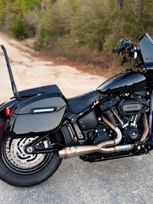 Are you starting to work towards that New Year's Resolution? 32L - Darkin Large Quick Mount Painted Hard Saddlebags for Harley Softail Street Bob FXBB @midnite.milwaukee  #vikingbags #harleydavidson #softail #streetbob #saddlebags