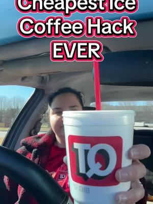 If you live near a QuikTrip you better run to get this ice coffee! #icedcoffee #coffeehack #qt #gasstationorder 