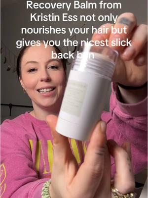 @Kristin Ess Hair this is truly a game changing hair product for 2025! #topproducts2025 #kristinesshair #kristiness #recoverybalm #slickbackbun #slickback #hairrepair 