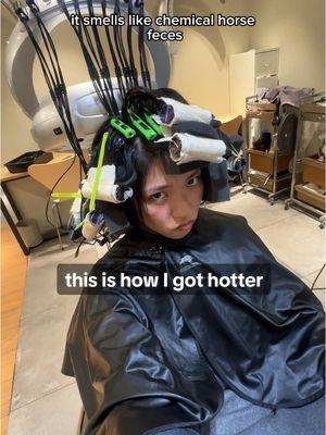 me 🤝 very Asian boy who took on a new personality after their perm as someone who STRUGGLES to do my hair this is truly life changing I fear I may never go back 📍 comme nana in Seoul!!  #GlowUp #koreanperm #digitalperm #koreansalon 