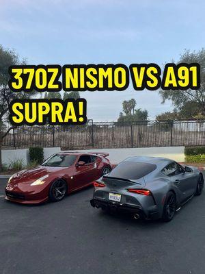 370z vs A91 Supra 👀 #CarsOfTikTok #A91Supra #370zNismo