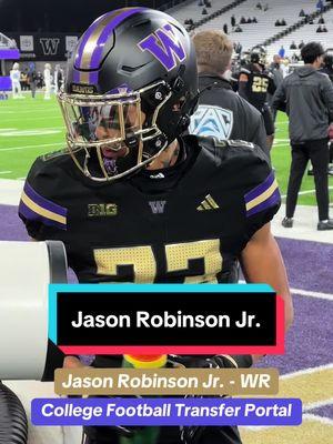 Jason Robinson Jr. ➡️ Transfer Portal #fypシ #CollegeFootball #cfb #cfbplayoff #transferportal #uwfootball #widereciever #transfer @Jrob 