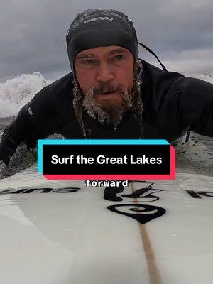 Surfing the Great Lakes is new for me and Lake Michigan has a lot of lesson to teach #miplayground #lakemichigan #thingstodoinmichigan #greatlakessurfing 