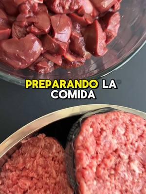 Normalmente le ponemos más variedad de proteína pero está vez solo le colocamos carne y riñón de res ! En otro video les muestro cómo se lo servimos con sus vegetales y suplementos ♥️ #goldenretriever #rawfeddog #rawfeeding #barfdiet #goldenretrieversoftiktok #dogsoftiktok #PetsOfTikTok #doglover #dogfeeding #dogfeedingroutine #fy #fyp #doglife 