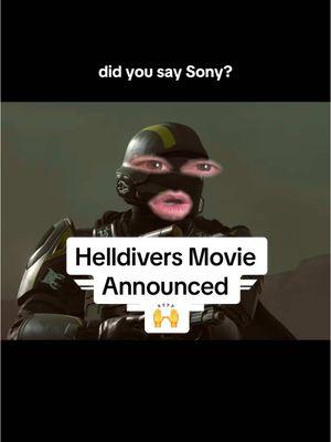 Helldivers is getting a MOVIE! 🙌  #helldivers 