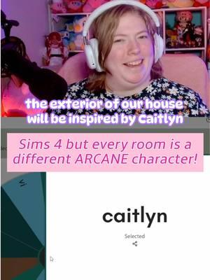 caitlyn arcane exterior 💙 (building a house in the sims 4 but every room is a different arcane character) #arcane #sims4 #sims4build #simstok #simsbuild #simschallenge 