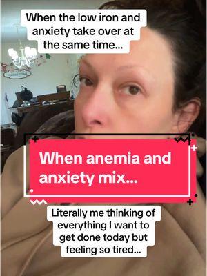 A little anemia, a little anxiety and a lot of executive dysfunction… #anxiety #executivedysfuntion #anemia #lowiron #MentalHealth #mood #relatable 