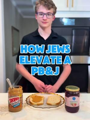 How do Jews elevate the classic Peanut Butter and Jelly Sandwich? . . . #jewish #peanutbutter #cuisine #sandwich #jewishfood #amyisraelchai 