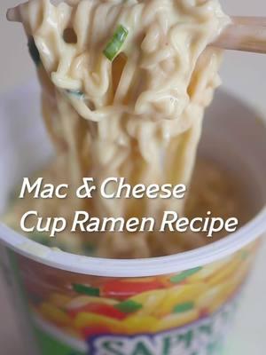 Mac & cheese, but make it ramen🧀🍜 #sapporoichiban #ramen #macandcheese #ramenhack 