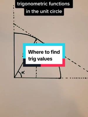 Do you know where to find all the trig values in a graph of the unit circle? #math #mathtok #trigonometry #unitcircle #geometry #stem 