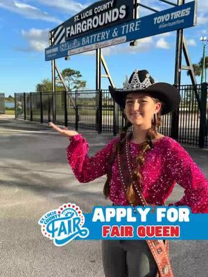 Are you interested in becoming the 2025 SLC Fair Queen?👑 Tune in to Tessa, our 2024 Fair Queen as she talks about her amazing experience! During her reign, she was able to: ✨ Educate others about agriculture ✨Make meaningful connections in our community ✨Support organizations close to her heart ✨Make lifelong friends along the way Being the SLC Fair Queen is more than a crown – it’s a chance to grow, give back, and make a difference! Are YOU ready to be the next face of the St. Lucie County Fair? 💗🎡 Head to the SLC Fair website for more info on how YOU can apply to be our 2025 SLC Fair Queen! 💬 #SLCFair #SLCFairQueen #MakingaDifference #FairQueen #ApplyNow #ScholarshipOpportunity #PortStLucie #TreasureCoast