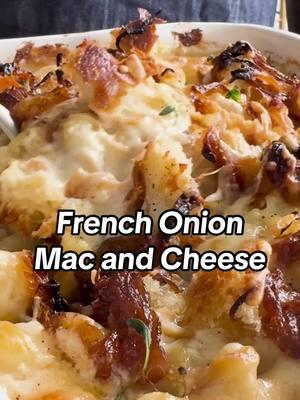 This recipe for French Onion Mac and Cheese takes a little extra time (and thyme 😉) but we promise, it’s worth every second. Upgrade your mac at the link in bio. 🧀: Paige Grandjean, 🎥: Roscoe Hall #comfortfood #macandcheese #frenchonionpasta #DinnerIdeas 