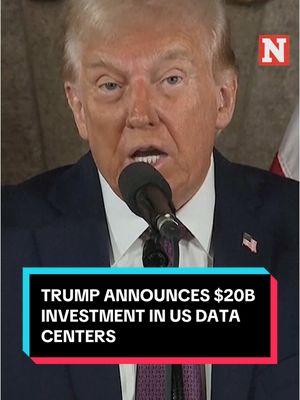 President-elect Donald Trump announced a $20 billion investment for data centers in the United States by the Emirati company DAMAC Properties, which is led by billionaire Hussain Sajwani. #news #newsweek #politics #DonaldTrump 