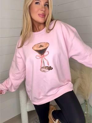 OOTD for the entire week coming in likeeee 😍 #martini #espresso #espressomartini #winter #vibes #pullover #cozy #sweaterweather #cold #freezing #cupid #valentines #graphictees #ValentinesDay #pink #bow #coquette #girly 