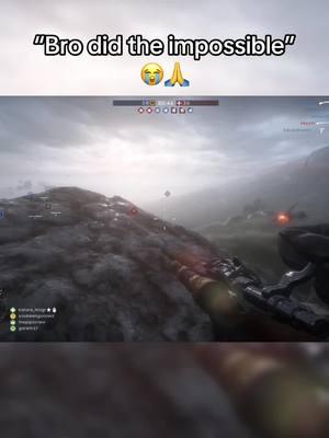 “Bro did the impossible” 😭🙏. Via: u/Sqwibbi #battlefield #battlefield1 #fyp 