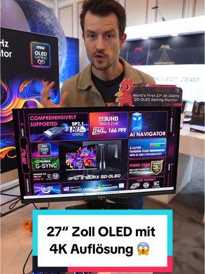 Schon mal von 27 Zoll 4K OLED mit 240 Hz geträumt? MSI macht’s möglich – und das mit DisplayPort 2.1 für native 4K-Auflösung ohne Kompression. 🤯 Dazu gibt es USB-C mit 98 Watt Power Delivery und Features wie G-Sync und natürlich auch OLED Care 2.0. 👏 Die 3-jährige Herstellergarantie mit Burn-In-Abdeckung ist auch wieder mit dabei. 💯 Und wem das 27 Zoll nicht reicht, der greift zum 32 Zöller. Welcher wäre euer Favorit? 🤔 @MSI @MSI DE  #msi #ces #ces2025 #monitor #oled #4k #highrefreshrate #gaming #pcgaming #gamingpc #tech #technik #240hz #27zoll