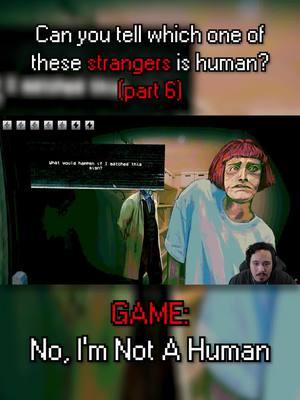 I don't trust her... Not one bit! #noimnotahuman #horrortok #horrorgamer #LetsPlay #intruders #indiehorrorgame