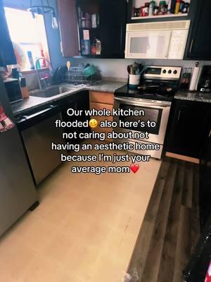 I pray insurance can get this place fixed soon because I’m loosing my mind having this kitchen tore apart🥴#renovationproject #kitchenflood #teenmom #homeimprovement #homerepairs #nonaestheticmom #modularhomes 