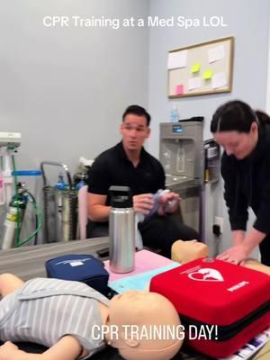 cpr training but make it “fun”…….. #medspa #avonohio #esthetician #aestheticnursepractitioner #facials 