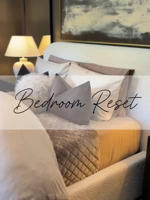 Shop my home in bio! 🥰 : Or shop this post here ➡️ https://liketk.it/51ZzG   Christmas decor is down, let’s do a little bedroom refresh. 😍 Bedroom Reset Bedroom Inspo Interior Design  #LuxuryBedroom #BedroomReset #ElegantLiving #InteriorStyling #SophisticatedDesign #bedroominspo #interiordesign #interiordecorator