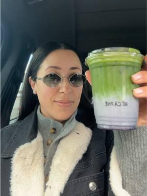 Tried the oat milk blueberry matcha latte from Ra Ca Phe in Fountain Valley and it was SO good. Not sweet at all with a very mild blueberry flavor #blueberrymatcha #matchalatte #matcha 