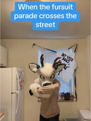 Just looking out for my pookies🦌 #furrytiktok #deerfurry #fursuiter 