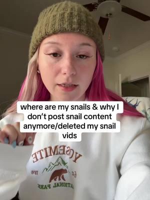 Please don’t ask me about snails anymore that’s just not what I do anymore & my page is just a normal personal page #fyp #snailgirl #snaileggcrushing #snailtok #snaileggs 