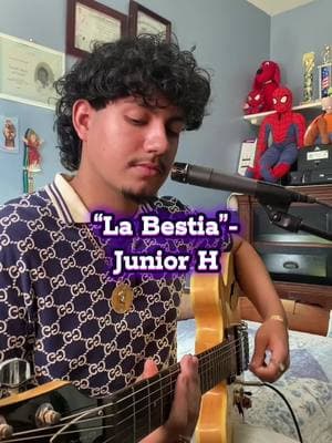 #labestia #juniorh #electicguitar #cover #fypシ #regionalmexicano #trending #fyp 