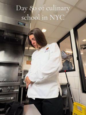 Day 80 of Culinary School in NYC! #iceculinary #culinarystudent #cooking #chef #nyc #recipes