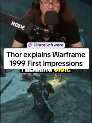 Thor explains Warframe 1999 First Impressions #piratesoftware #gamedev #warframe #warframe1999 