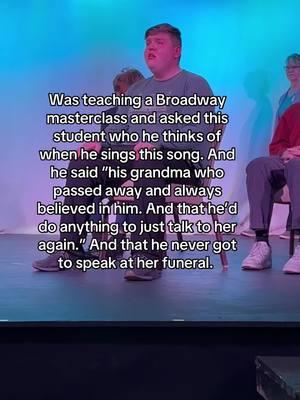 The power of musical theatre ❤️ @carteretcommunity #singing #lesmis #theatrekid #masterclass #fyp #broadway #musical #teaching #therapy #acting #musicaltheatre 