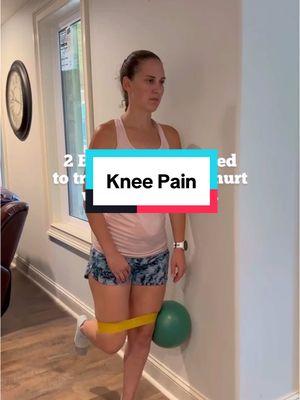 Try these 2 exercises if you have knee pain or knee pain with squats! #kneepain #kneepainrelief #kneepaintreatment 