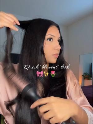 So easy and quick 🫶🏽 #blowoututorial #waveytalk #blowoutlook #easyhairstyle 