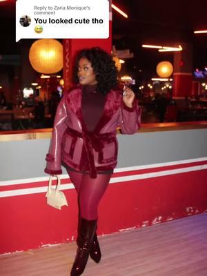 Replying to @Zaria Monique TAKING IT 🤣. Thank you 😊 #outfitinspo #outfitidea #monochrome #monochromeoutfit #burgundyoutfit #redoutfit #redtightsoutfit #blackgirltiktok #plussize 