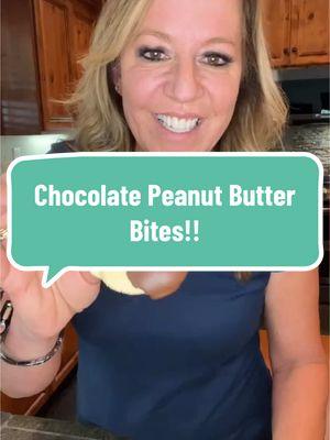 Chocolate Peanut Butter Bites!! Easy & delicious! #lowcarbsweettooth #ketotreats #teamterryketo #peanutbutteraddict