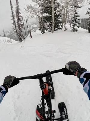 POWDAAA 🤤 @gripitsports @SNO-GO #mtb #mtblife #ski #snogo #CapCut 