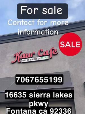 Indian restaurant for sale #fontana#ca##mandeepcheema #usa #usa_tiktok #fypシ #caliwale #fyp 