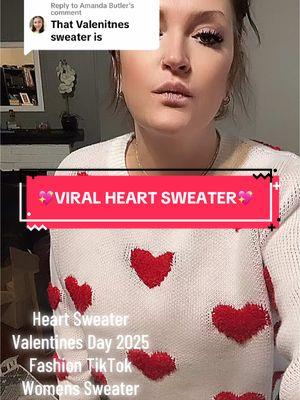 Replying to @Amanda Butler #heartsweater #fashiontiktok #holidayhaul #sweater #fashion #sweaterstyle #sweateroversize ##valentinesday2025 #plussize #plussizefashion #plussizetiktok #plussizestyle #viralproducts #giftsforher #oversizesweater #womensfashion #ttsdelight #spotlightfinds #newyearnewaura #newyeardeals #newyearsales #TikTokShop #tiktokshopfinds #womensclothes #creatorpicks #tiktokshopcreatorpicks #viralproducts #heart #giftguide #dealsfordays #dealsforyou #ValentinesDay #valentinesdaygift #vdaysweater #womensheartsweater 