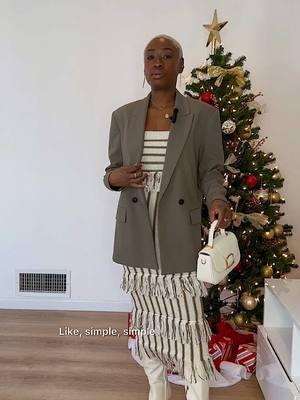 Styling this two-piece set so that I feel comfortable wearing it out. What do you think? Set is linked on my LTK. #saylorny #twopieceset  #over40fashion #over50fashion #oversizedblazeroutfit @SAYLOR NYC 