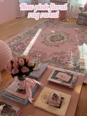 She’s beautiful ＆ I would like to dedicate this moment to @PayPal payment plans for helping me get this beautiful rug ty 💞💞💞🌸🌸🌸 #paypal #shabbychic #pinkrug #vintagehome #dollcore #coquette #homedecor 